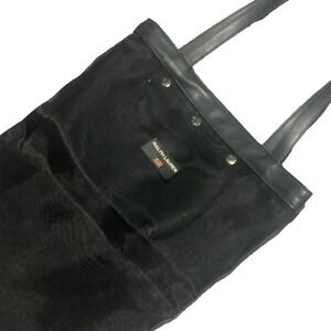 Ralph Lauren Polo Sport Mesh Beach Tote Bag Large Black Heritage Carryall Vintag